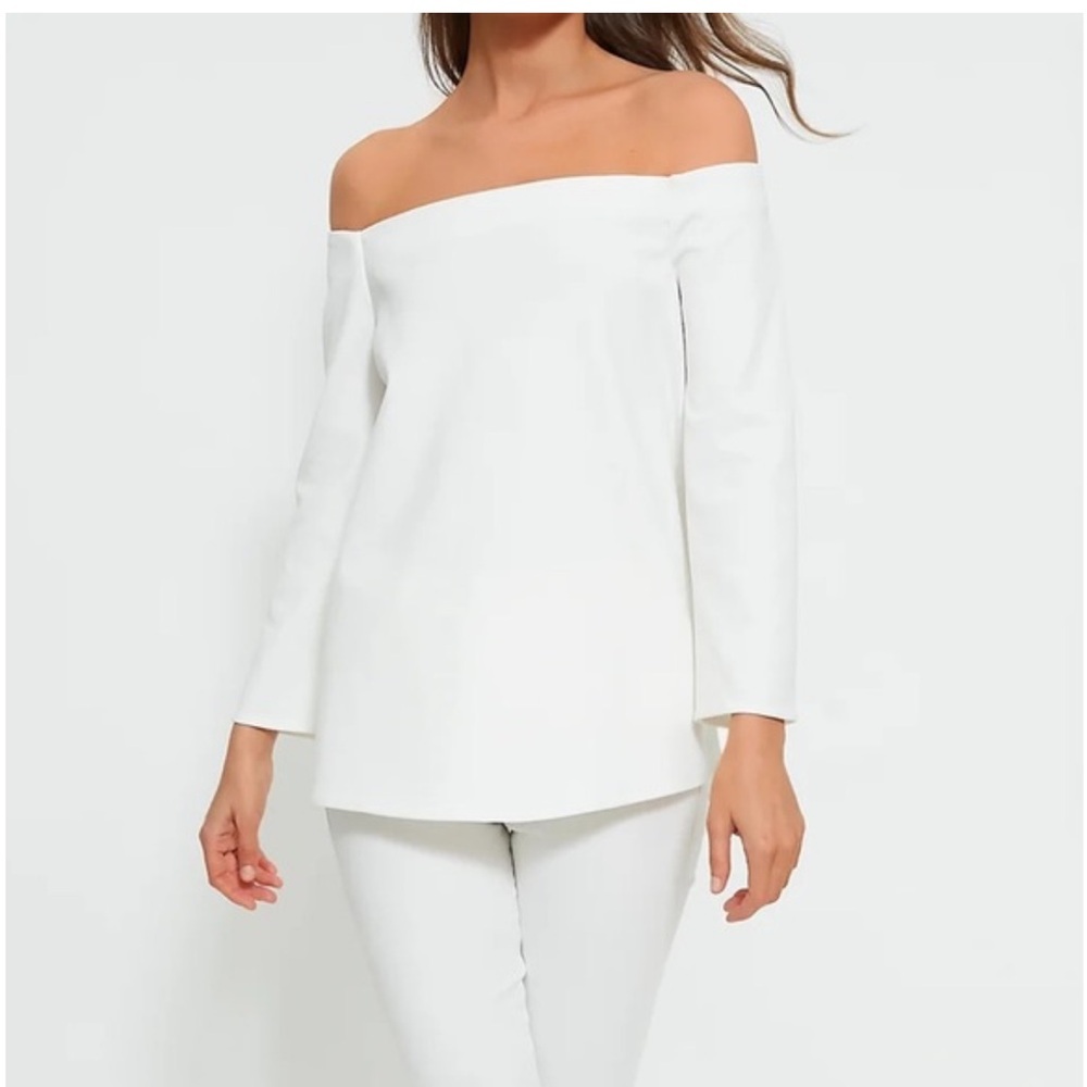 NWOT Tuckernuck Off-Shoulder White Top Sz Sm